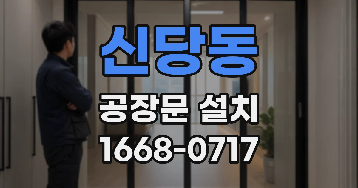 신당동 공장문 설치