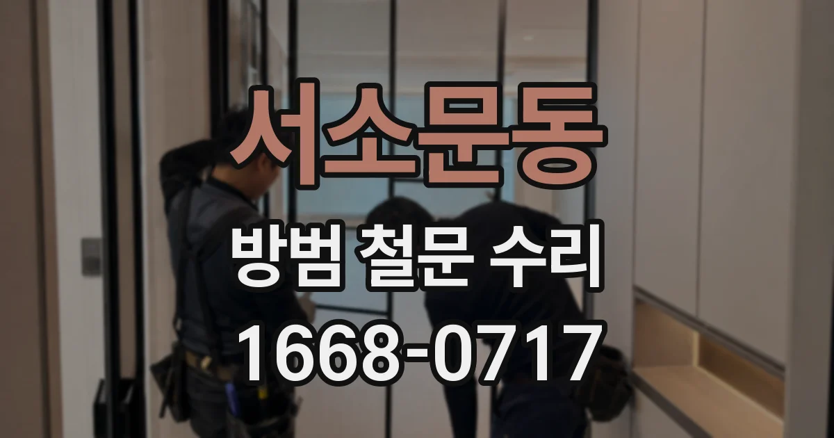 서소문동 방범 철문 수리