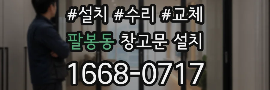 팔봉동 창고문 설치