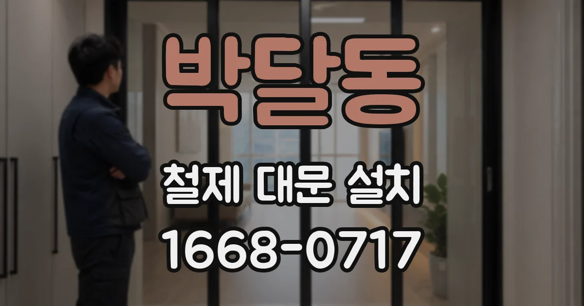 박달동 철제 대문 설치