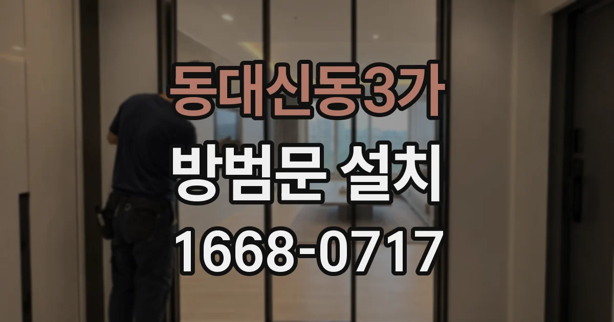 동대신동3가 방범문 설치