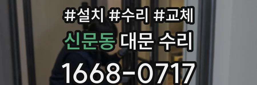 신문동 대문 수리