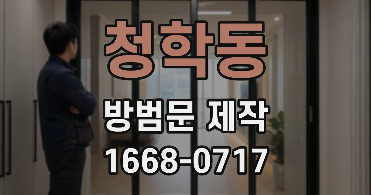 청학동 방범문 제작