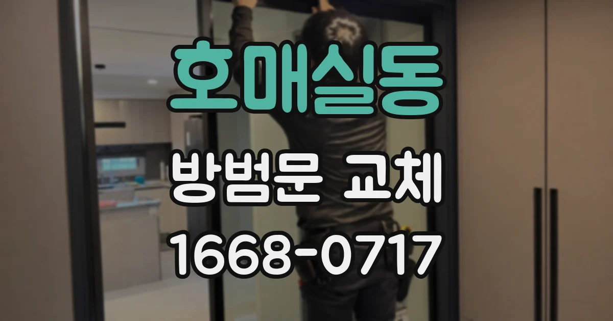 호매실동 방범문 교체