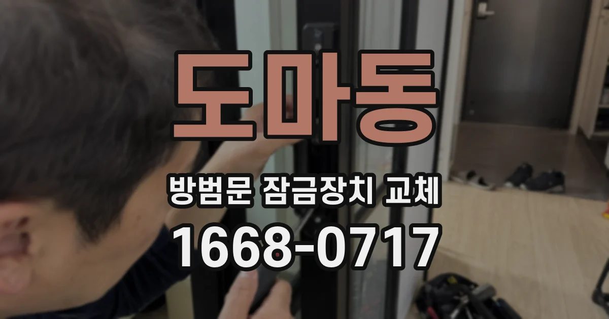 도마동 방범문 잠금장치 교체