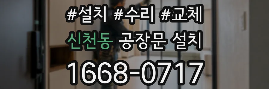 신천동 공장문 설치