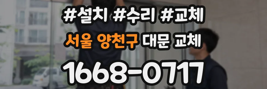 서울 양천구 대문 교체