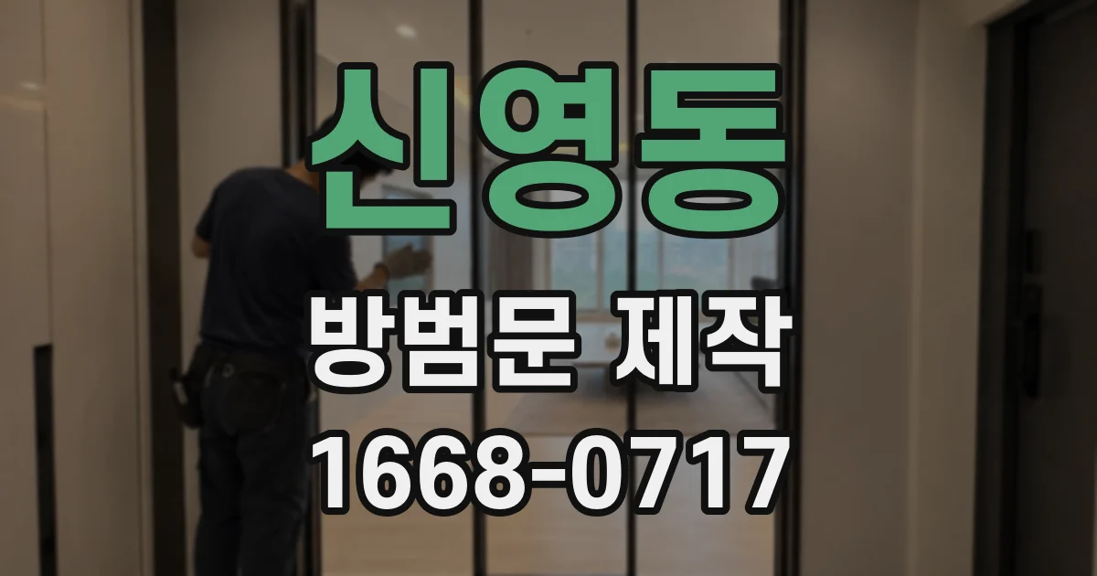 신영동 방범문 제작