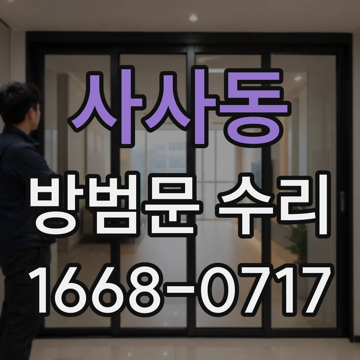사사동 방범문 수리