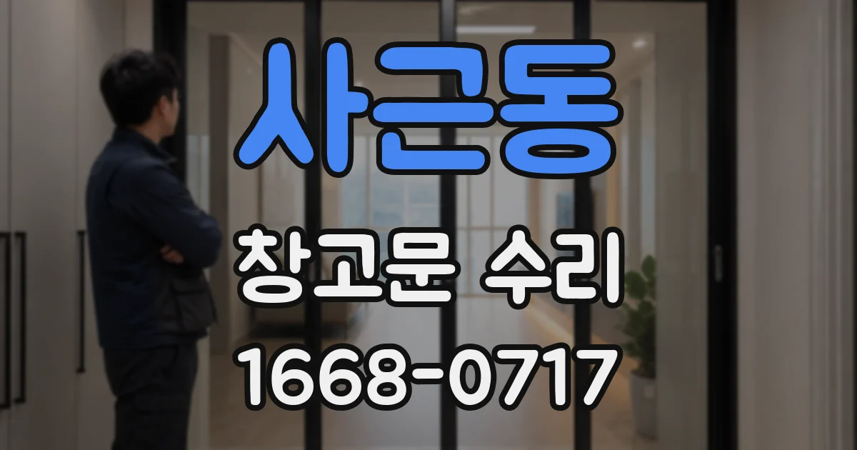 사근동 창고문 수리