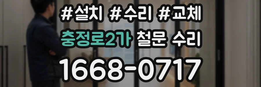 충정로2가 철문 수리