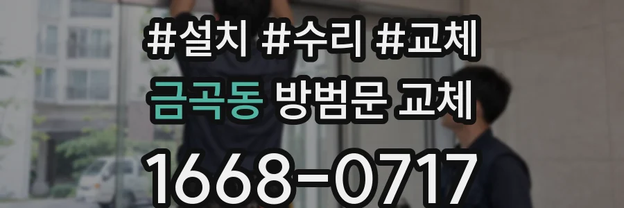 금곡동 방범문 교체