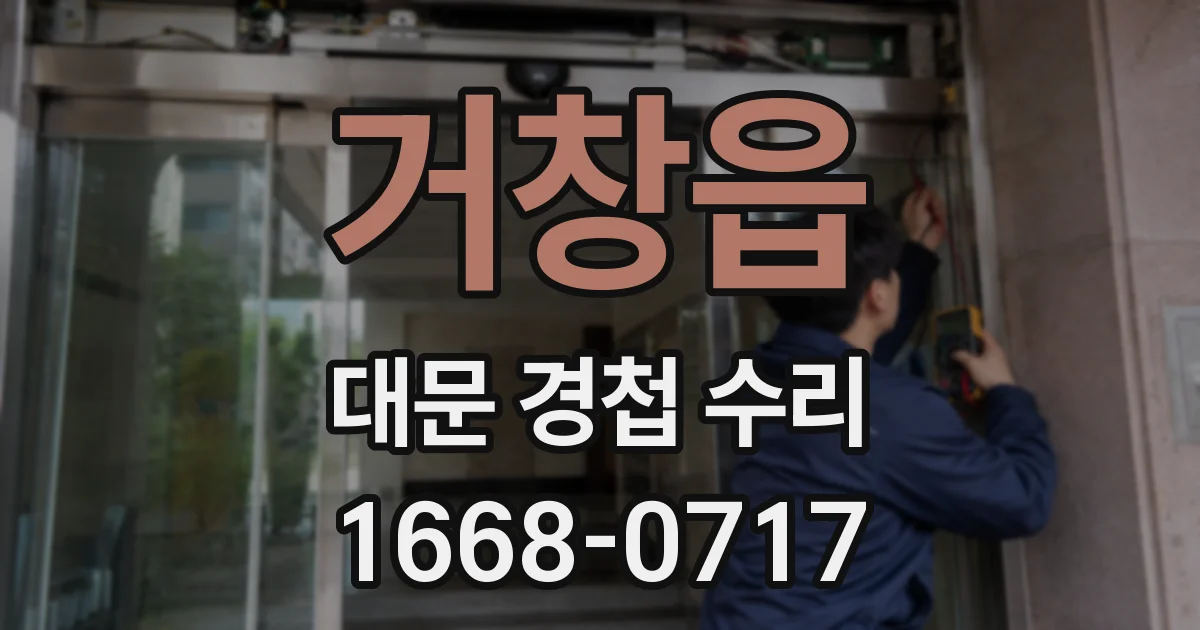 거창읍 대문 경첩 수리