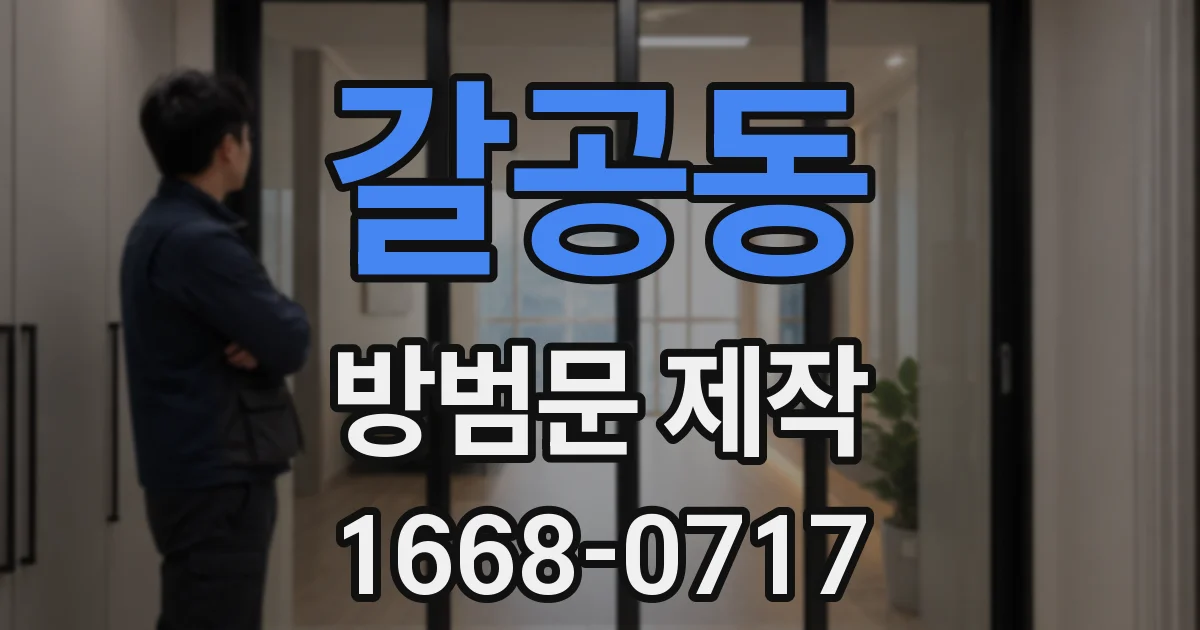 갈공동 방범문 제작