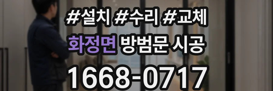 화정면 방범문 시공