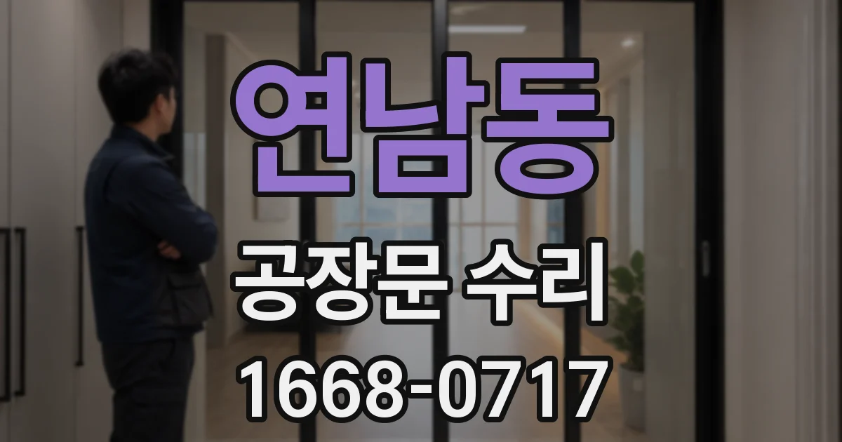 연남동 공장문 수리