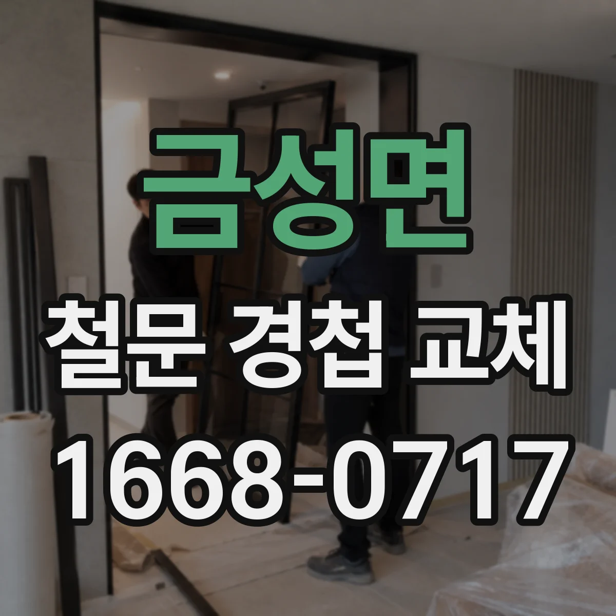 금성면 철문 경첩 교체