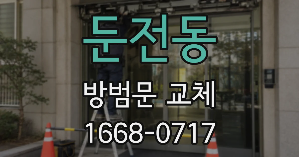 둔전동 방범문 교체