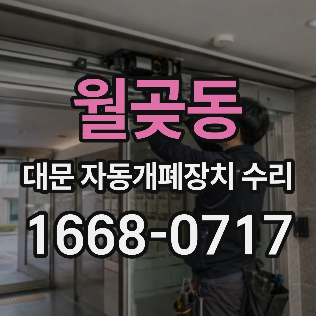 월곶동 대문 자동개폐장치 수리