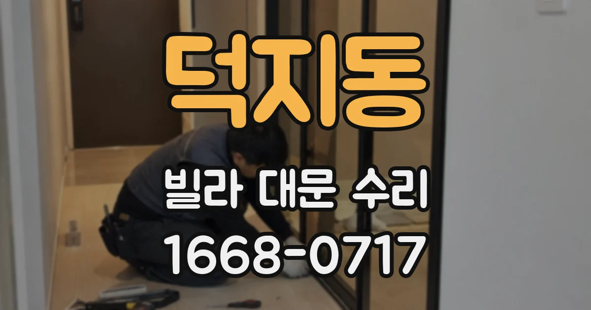 덕지동 빌라 대문 수리