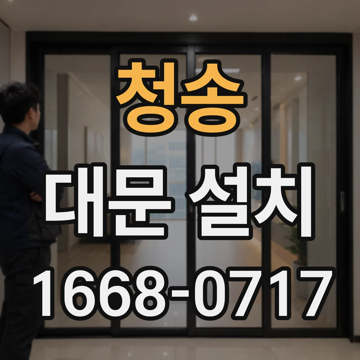 청송 대문 설치