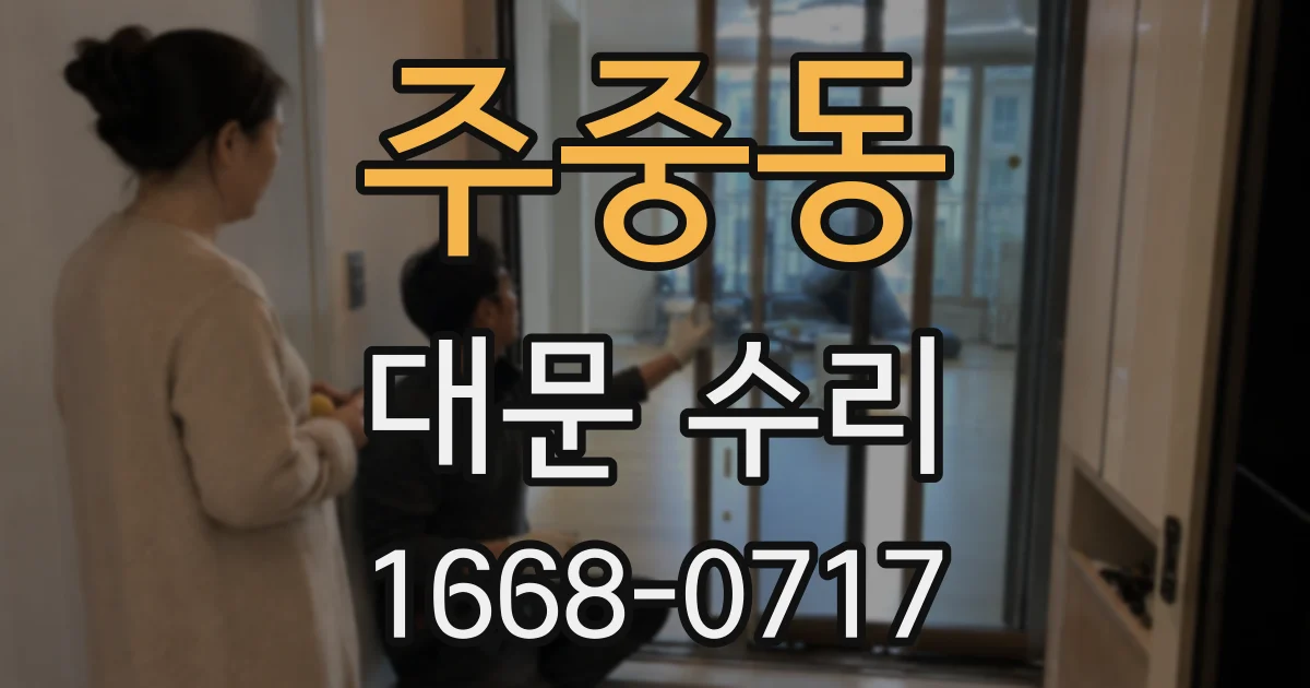 주중동 대문 수리