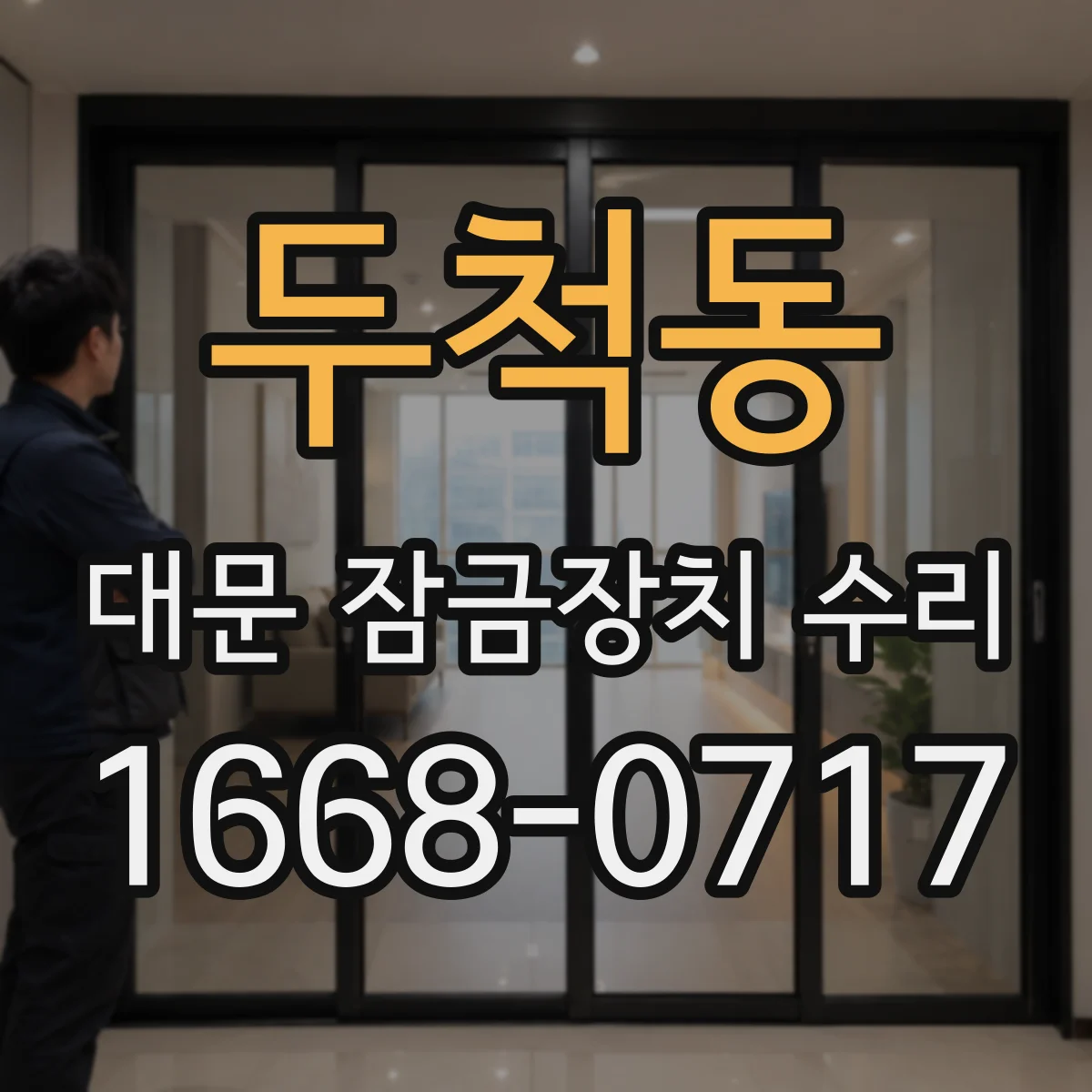 두척동 대문 잠금장치 수리