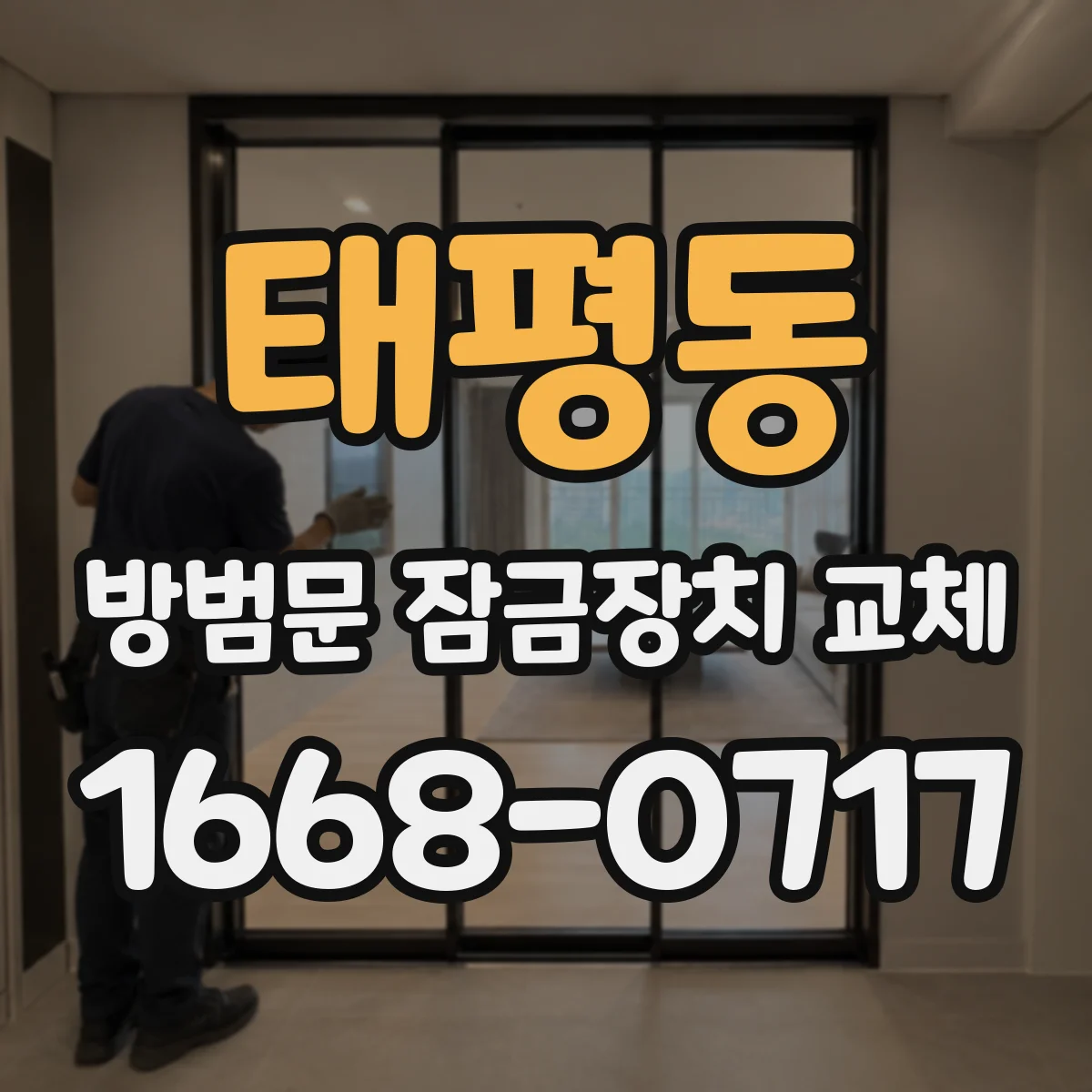 태평동 방범문 잠금장치 교체