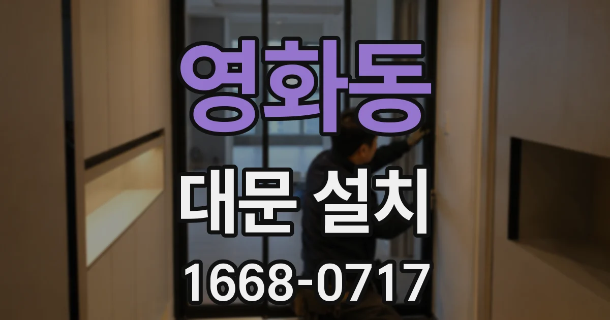 영화동 대문 설치
