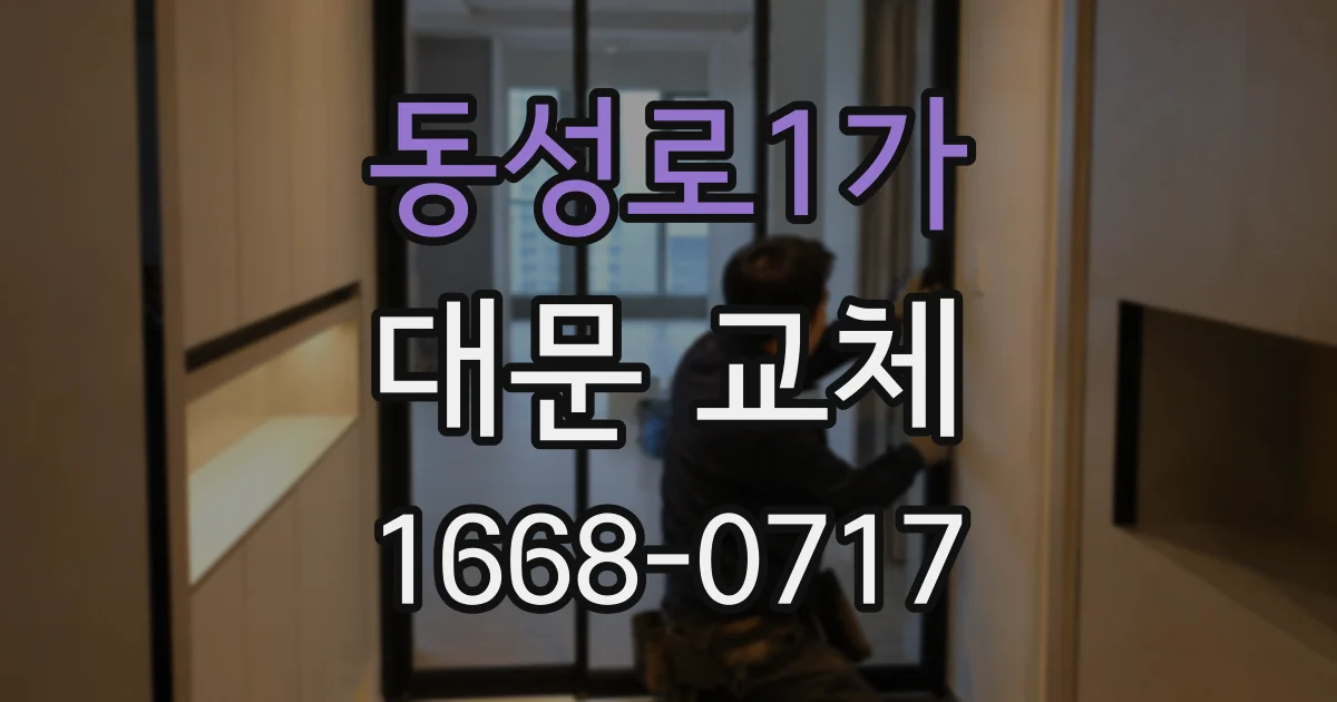 동성로1가 대문 교체
