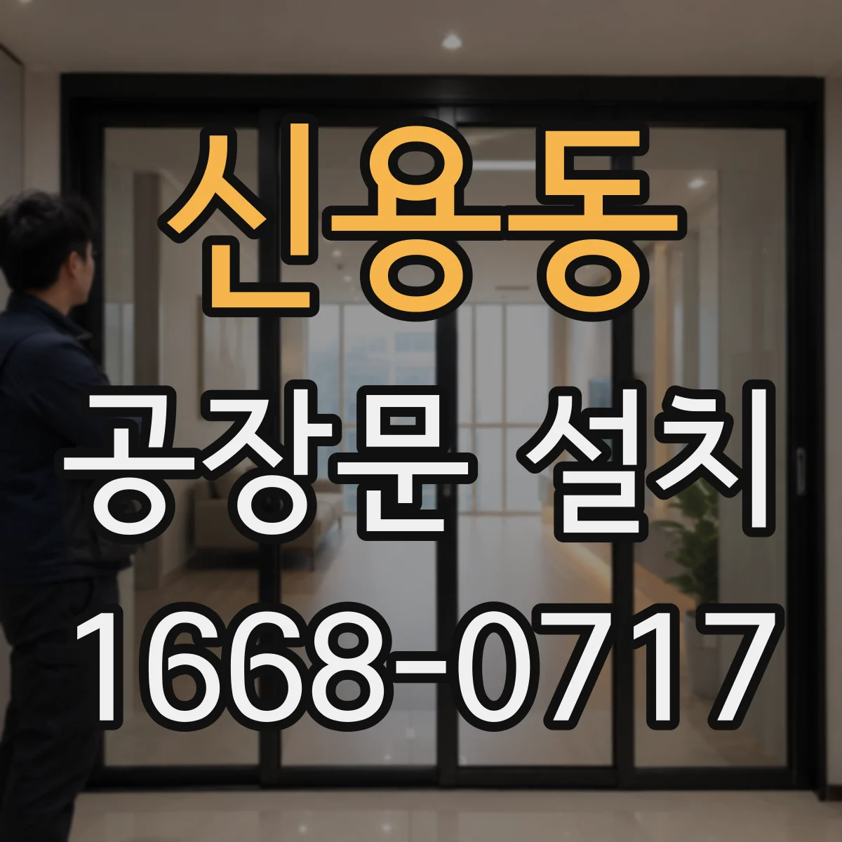 신용동 공장문 설치