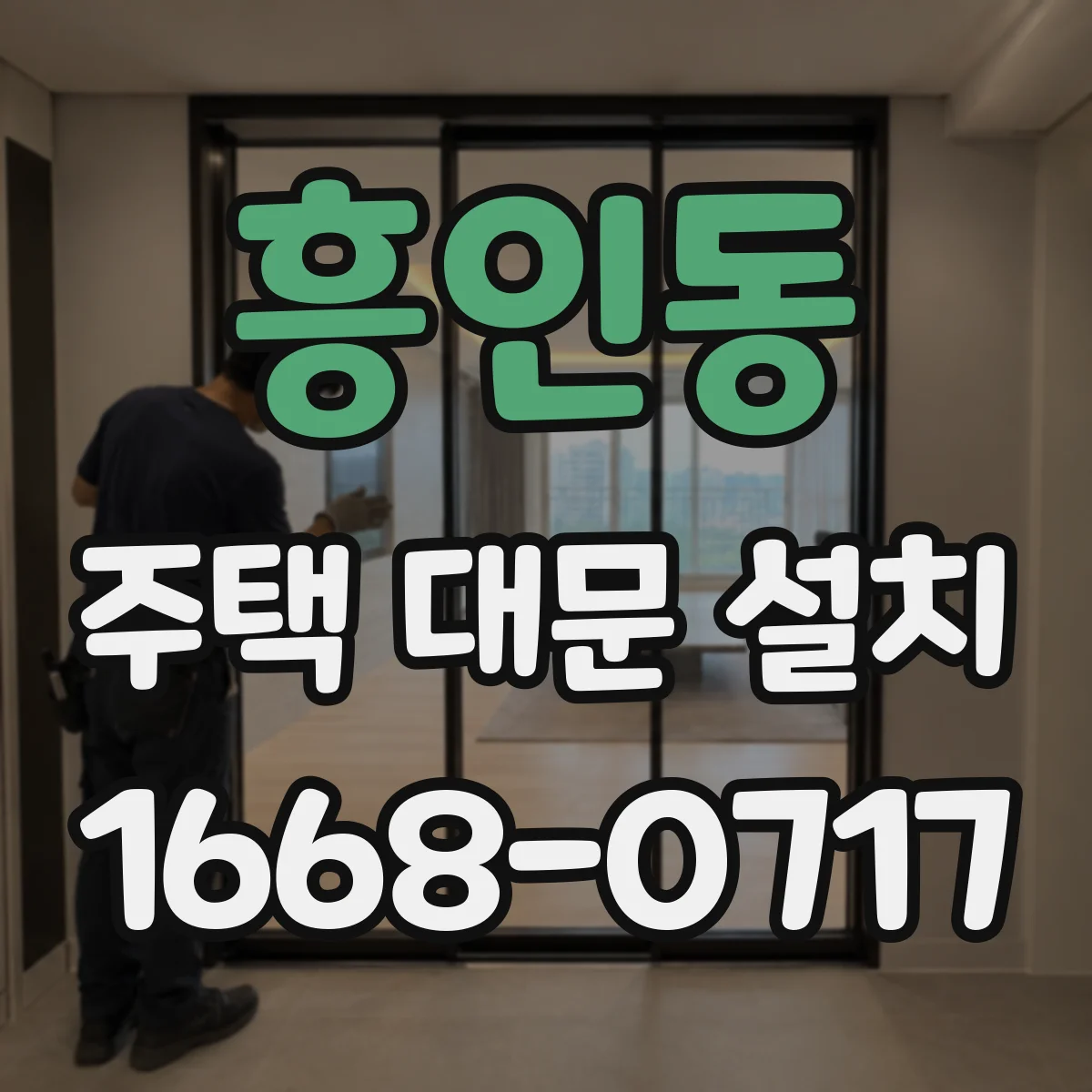 흥인동 주택 대문 설치