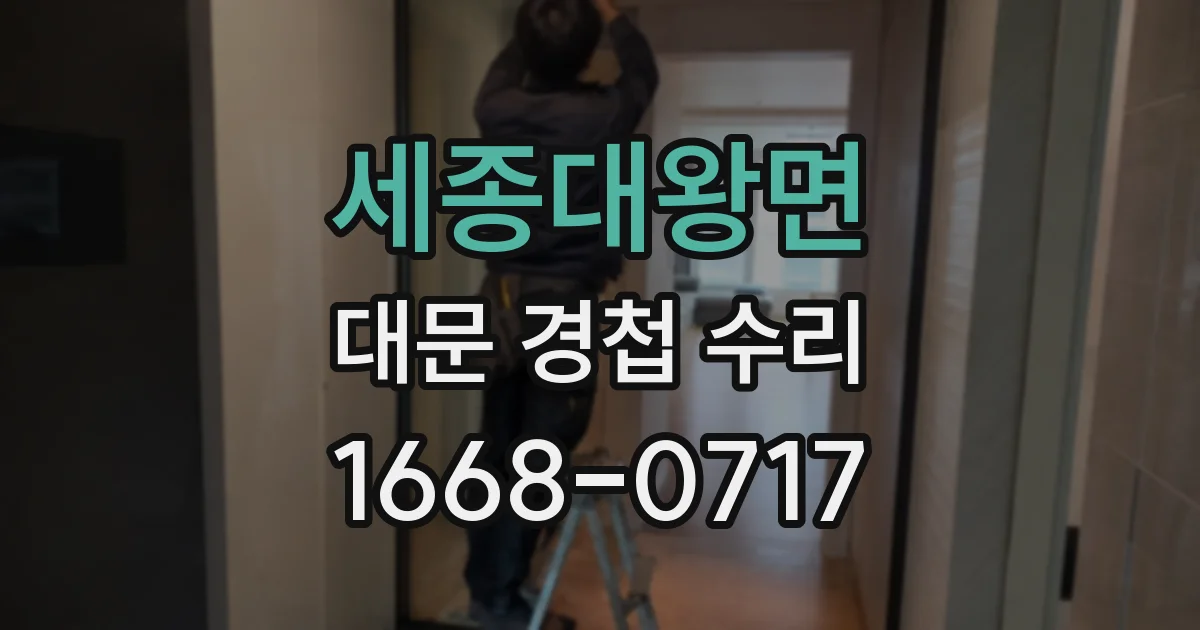 세종대왕면 대문 경첩 수리