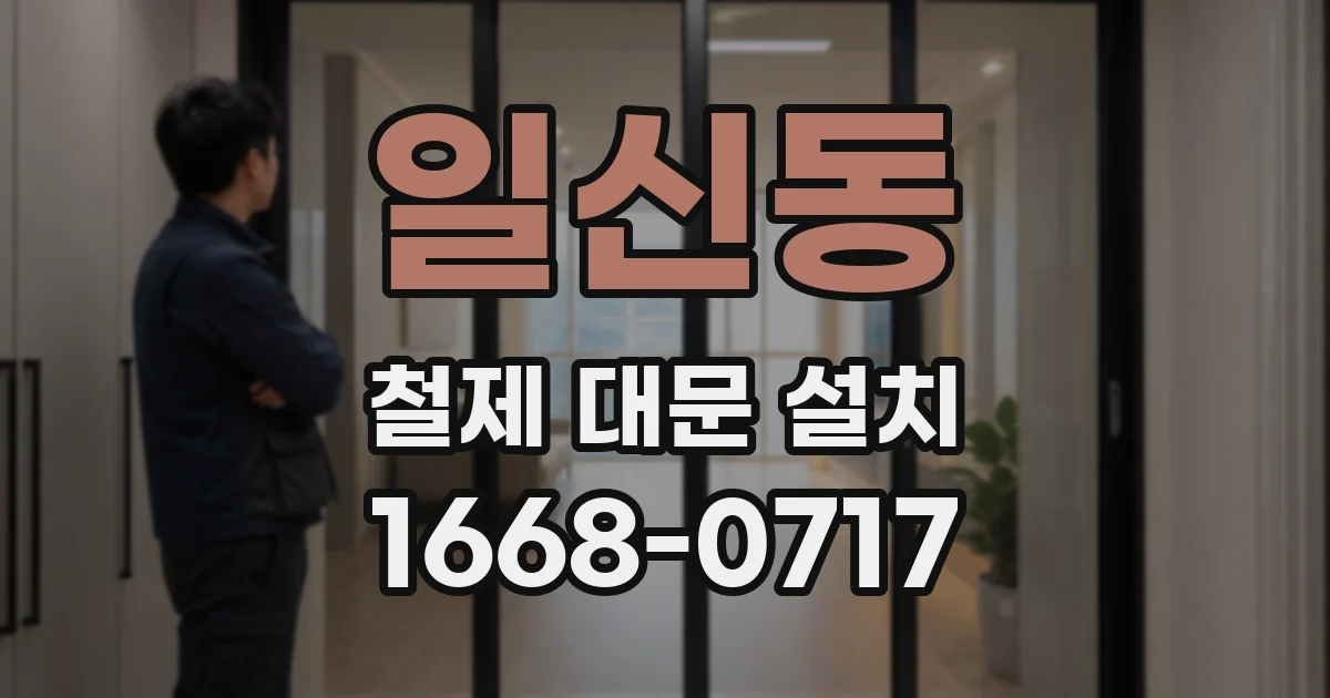일신동 철제 대문 설치