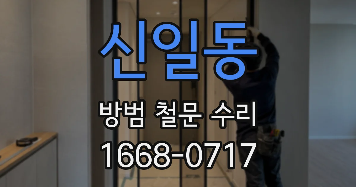신일동 방범 철문 수리