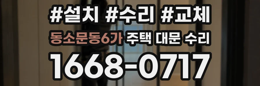 동소문동6가 주택 대문 수리