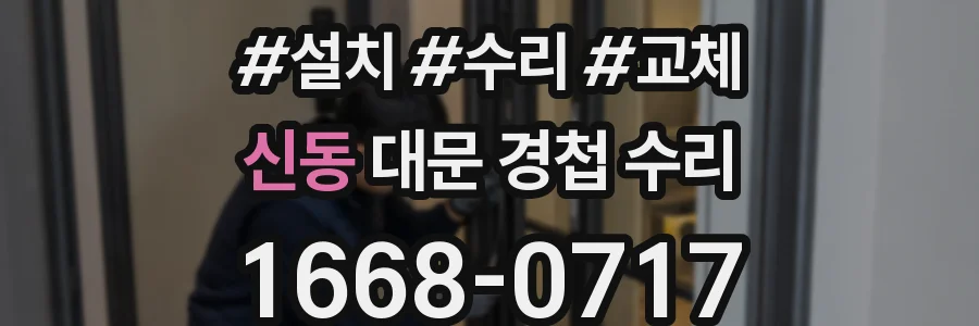 신동 대문 경첩 수리