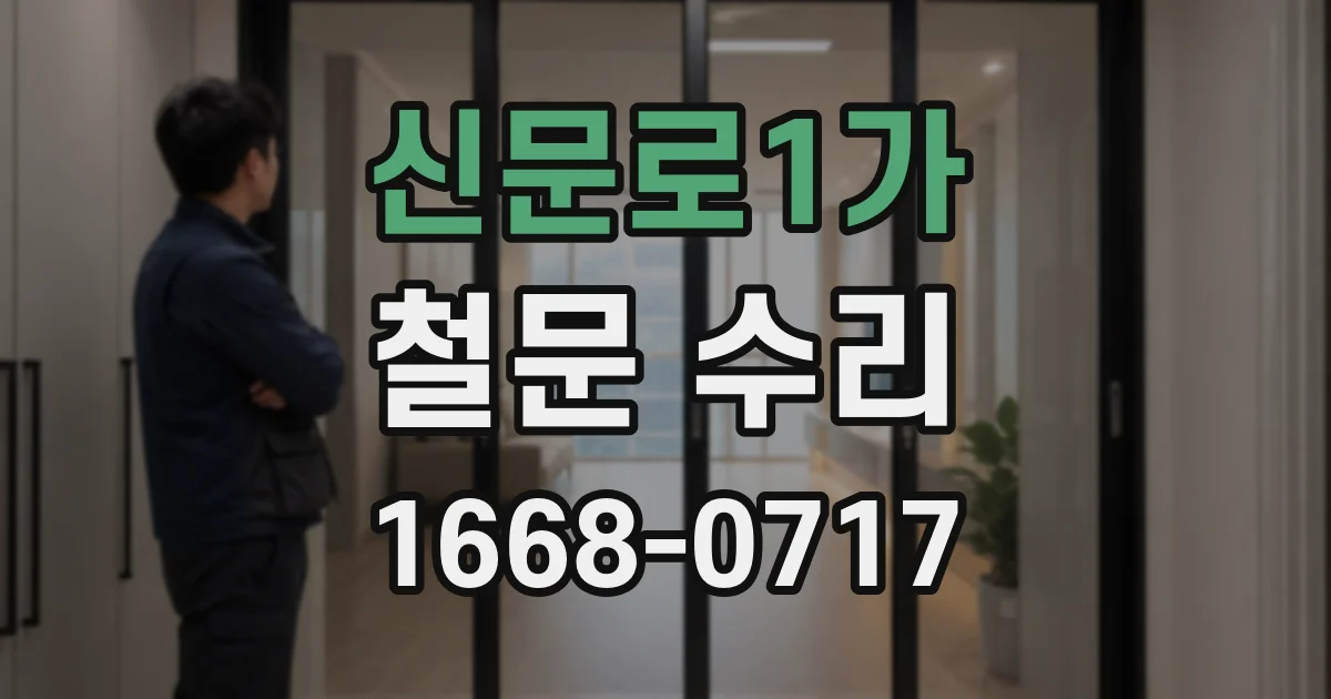 신문로1가 철문 수리
