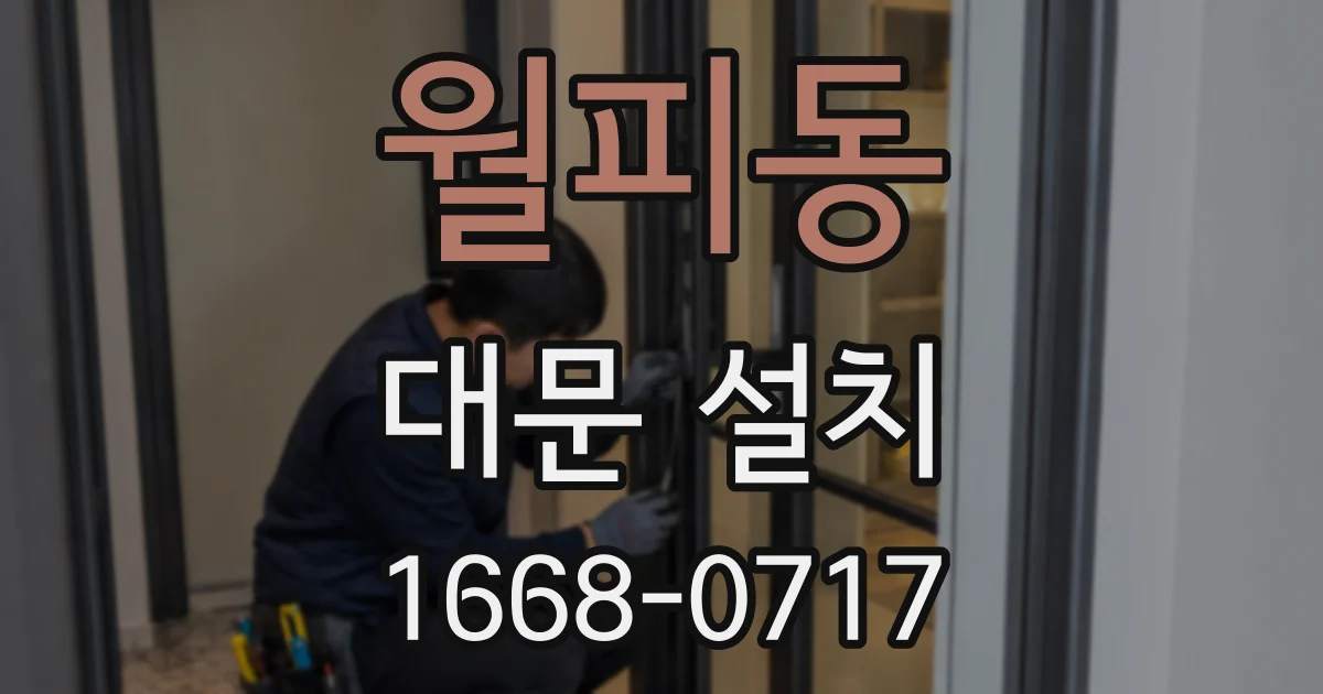 월피동 대문 설치