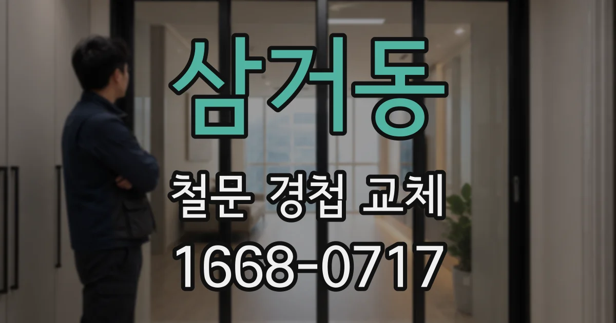 삼거동 철문 경첩 교체