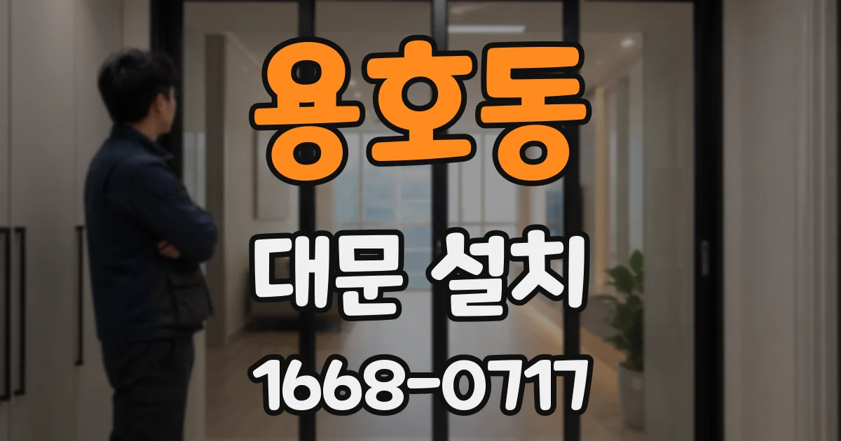 용호동 대문 설치