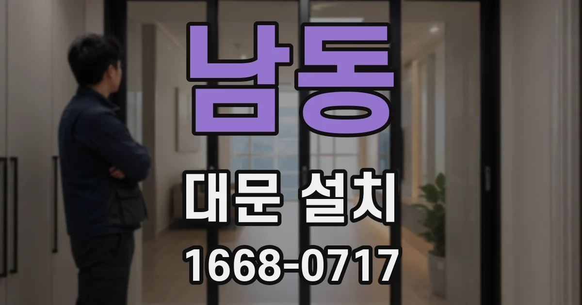 남동 대문 설치