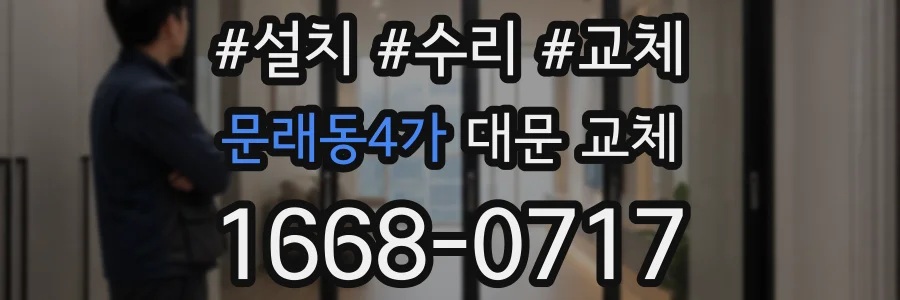 문래동4가 대문 교체