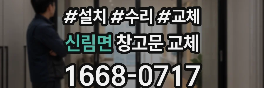 신림면 창고문 교체