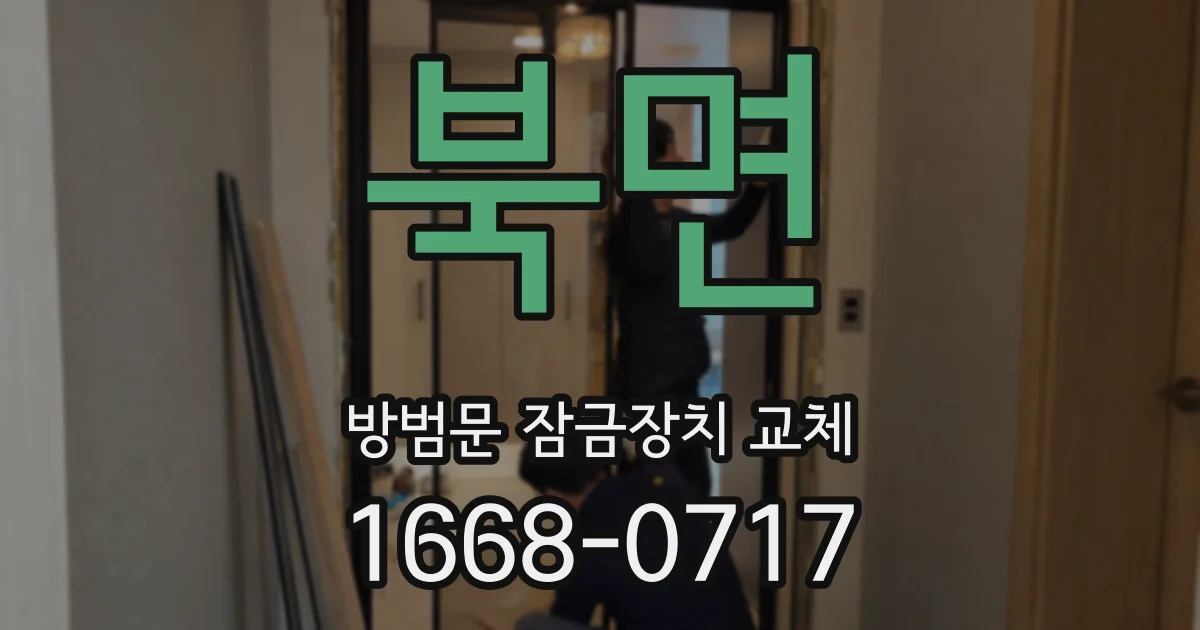 북면 방범문 잠금장치 교체
