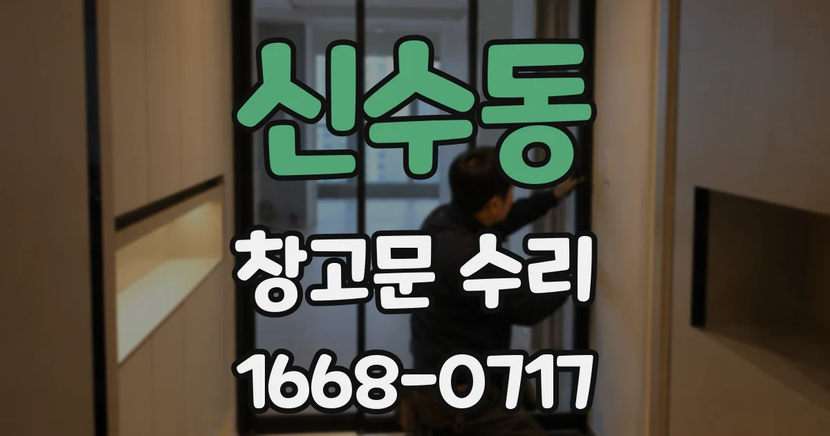 신수동 창고문 수리