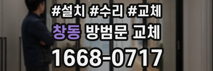 창동 방범문 교체