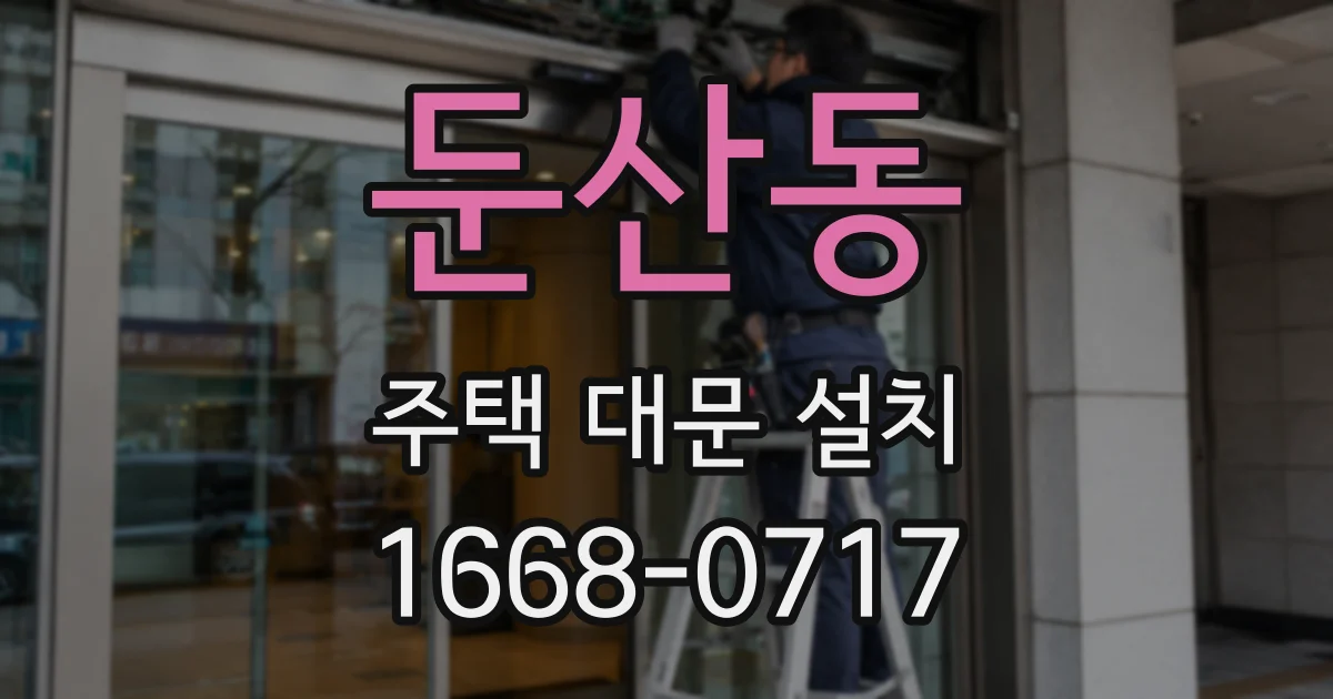 둔산동 주택 대문 설치