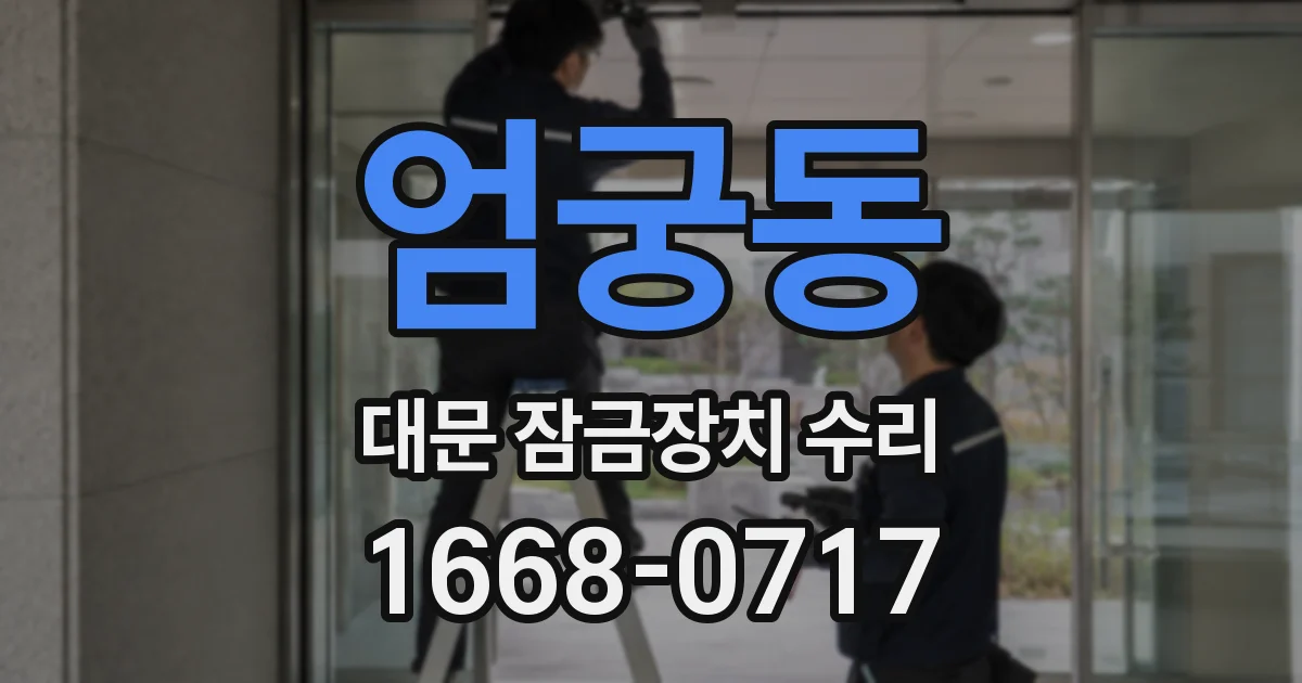 엄궁동 대문 잠금장치 수리