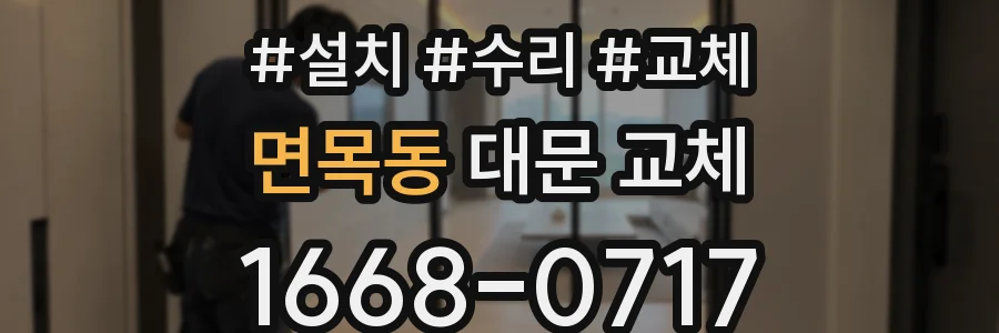면목동 대문 교체